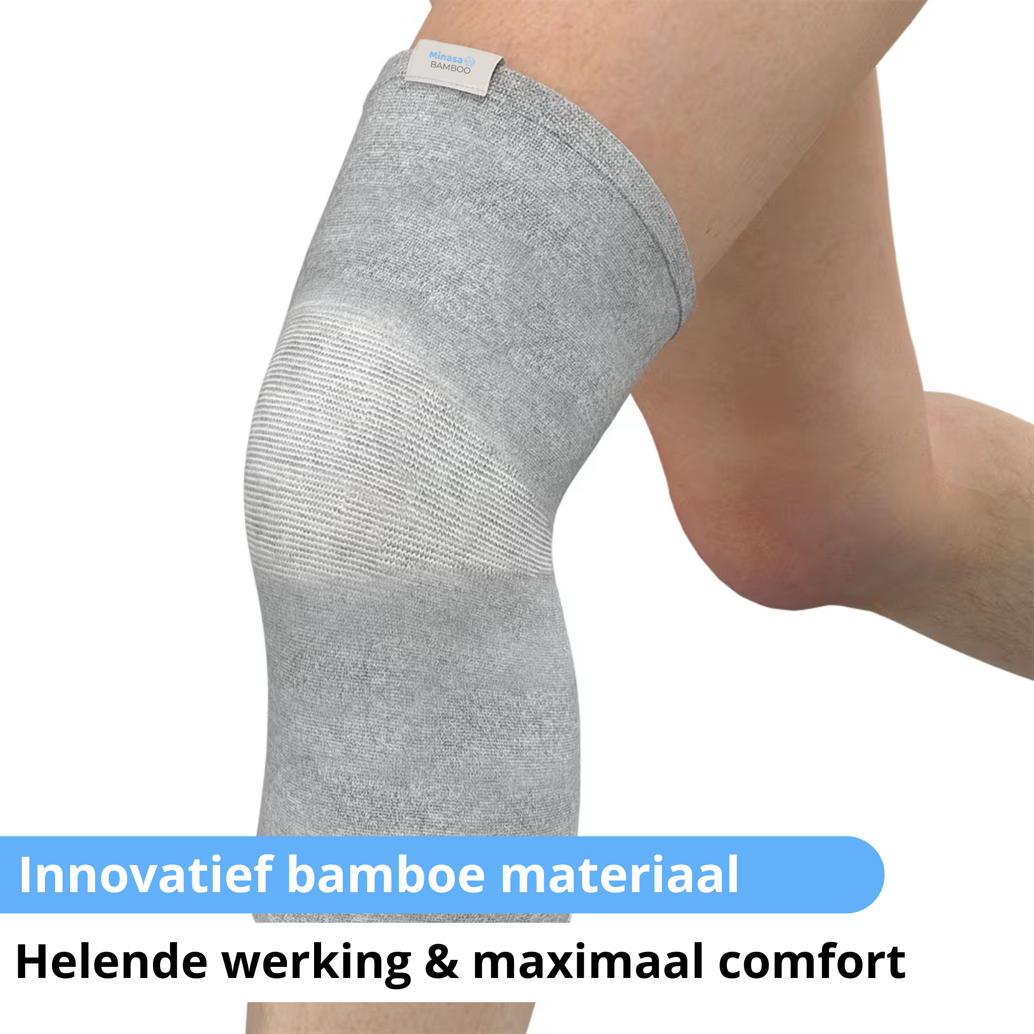 FlowEnhance - Kniebrace van bamboe met compressie